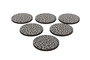 Hermia PLT0232 Salvamanteles de Madera (6 Piezas) 9 cm de Diámetro, Elegantes y Naturales para tu Mesa